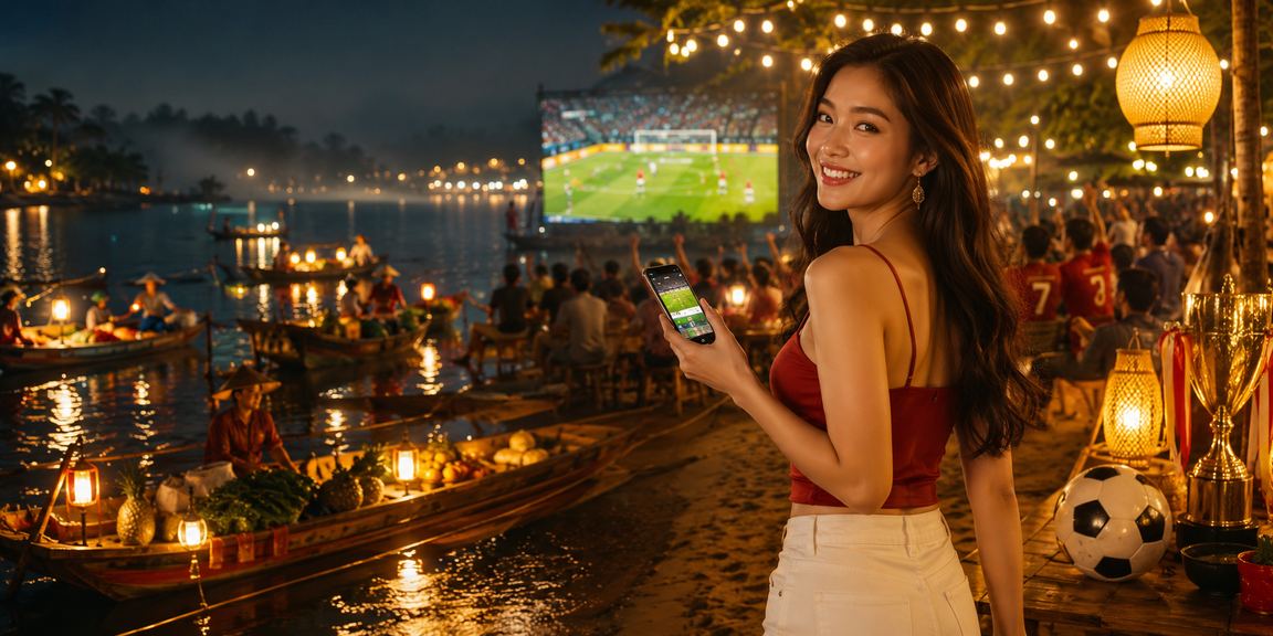 Không khí cá cược bóng đá tại chợ đêm Đà Lạt – người hâm mộ theo dõi kèo trực tiếp