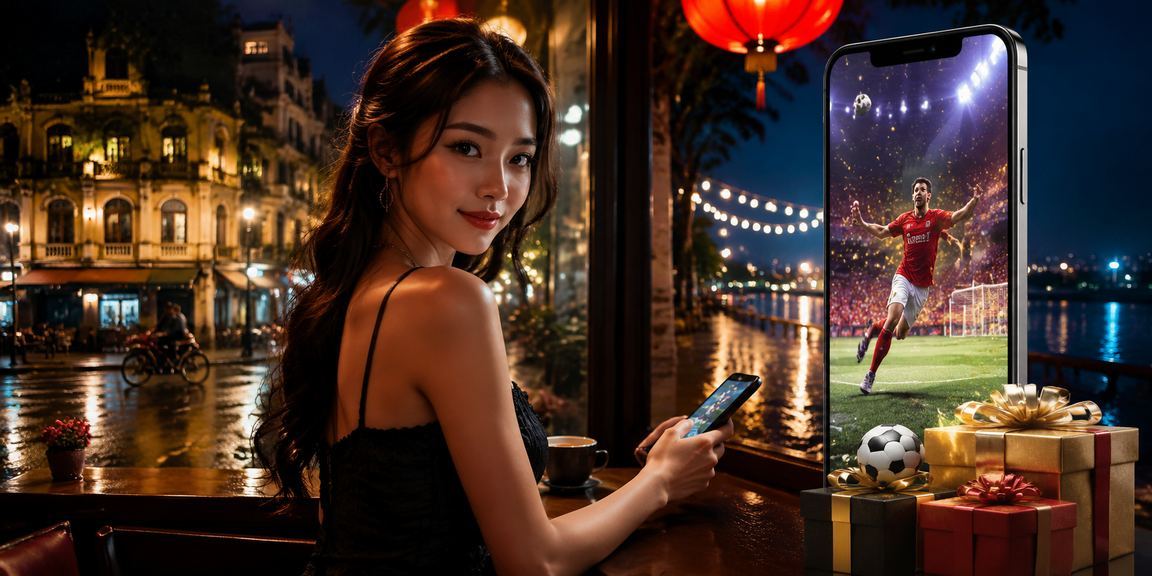 Người dùng Hà Nội thực hiện nạp tiền casino qua điện thoại bên ly cà phê sáng