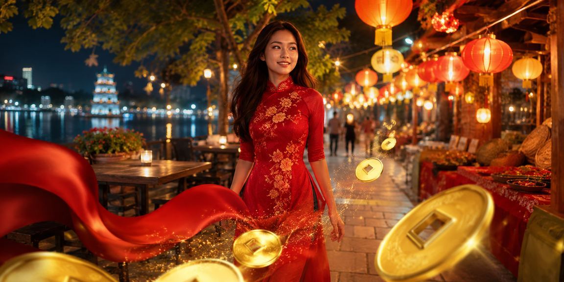 Người dùng Hà Nội thưởng thức cà phê và kiểm tra tài khoản VIP vty05 trên điện thoại