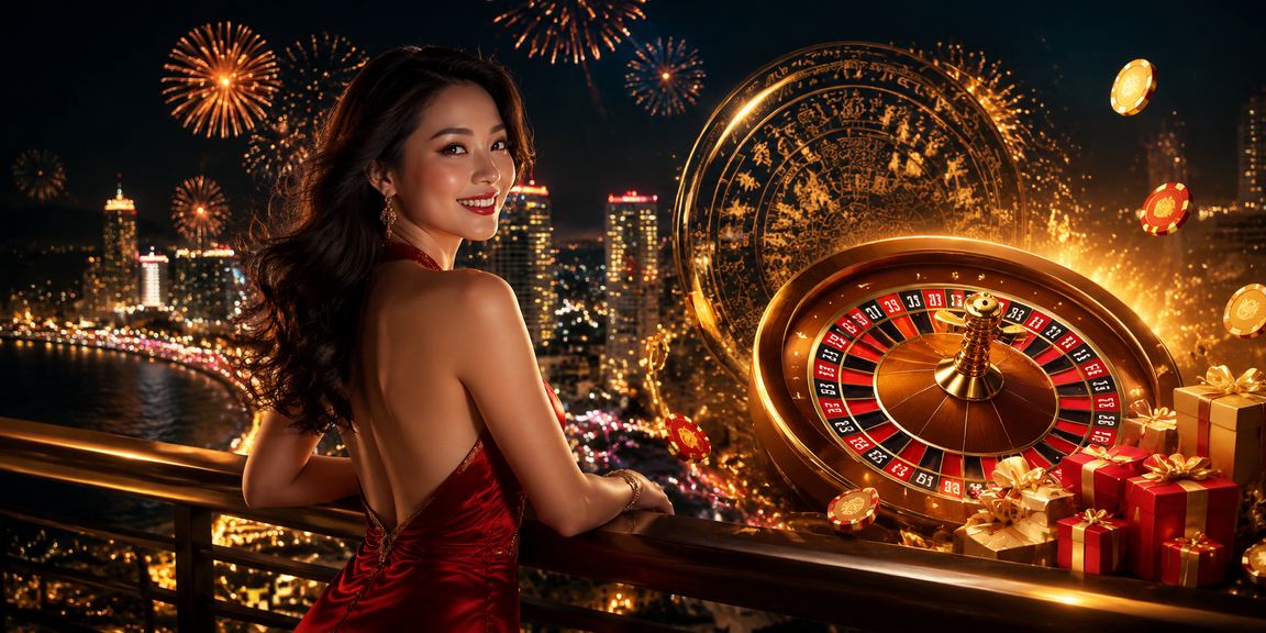 Khung cảnh chợ đêm Nha Trang với bàn roulette nhộn nhịp
